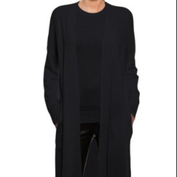 NWT Beryll Luxury Long Navy Cashmere Coat Cardigan One Size - Picture 1 of 5